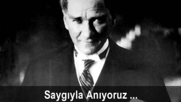 10 Kasım Atatürkü Anma Etkinlikleri Gerçekleşti