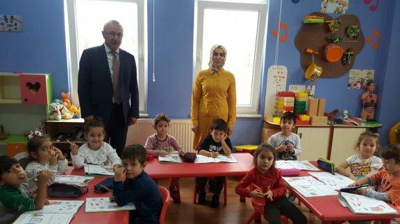 İlçe Milli Eğitim Müdürü Ömer EZER Seher Fedai Karabıyık Anaokulunu ziyaret etti.